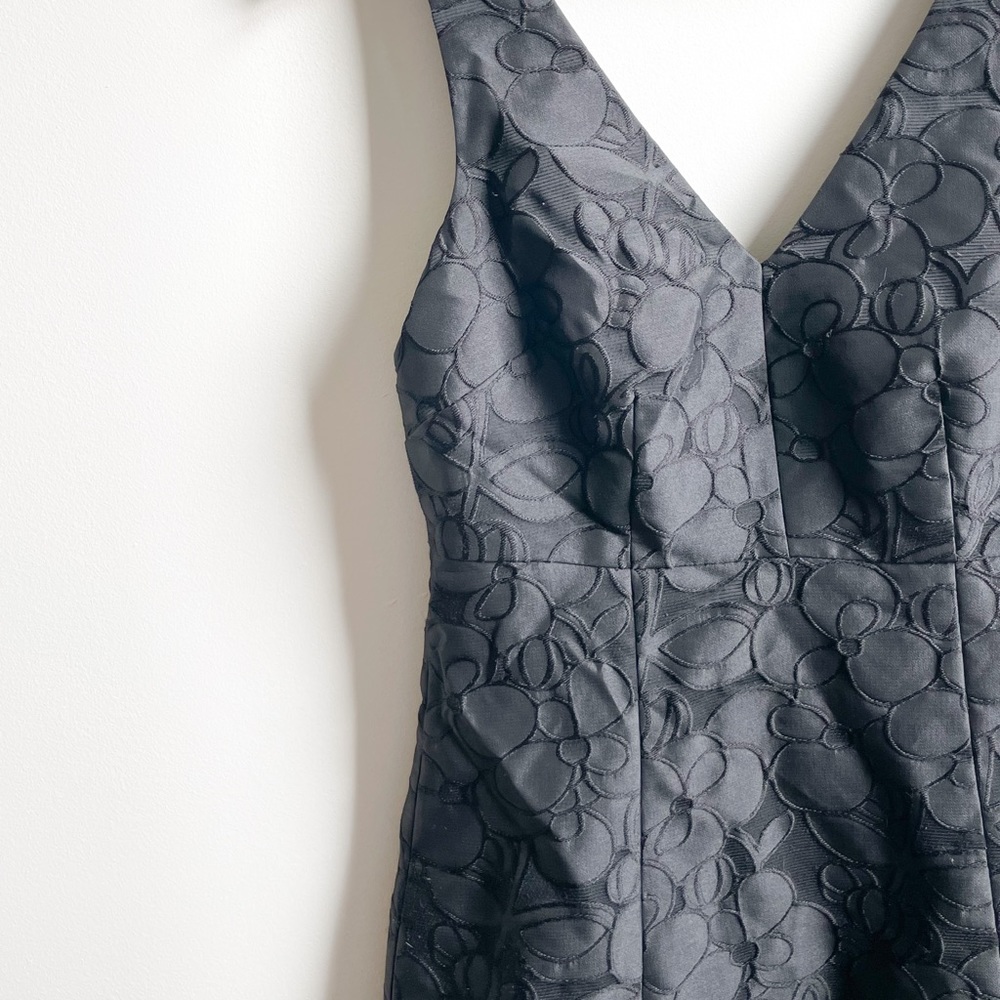 Black floral design J. Crew summer dress - Picture 3 of 3